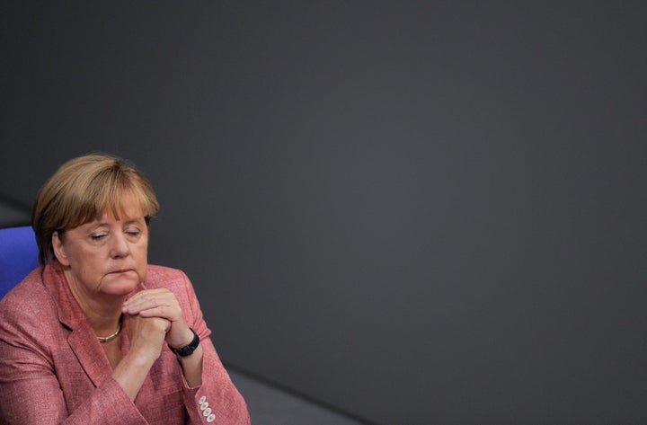 On Tuesday, German Chancellor Angela Merkel spoke sharply of the AfD's rise in Germany. 