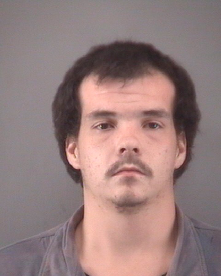 David Wayne Armstrong, 24, is seen after he was landed in jail for filing a false police report in this Winston-Salem, North