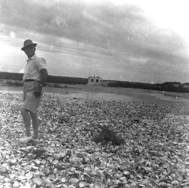 <i>The Croxtons’ grandfather, William A. Croxton, Sr. -- son of the oyster company’s founder -- in a photo taken in the 1950s.</i>