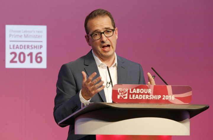 Owen Smith takes part in a Labour in Glasgow.