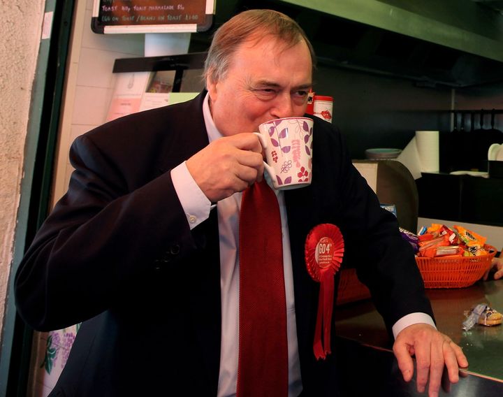 Prescott was helping serve the teas on a particularly busy train service (file photo)