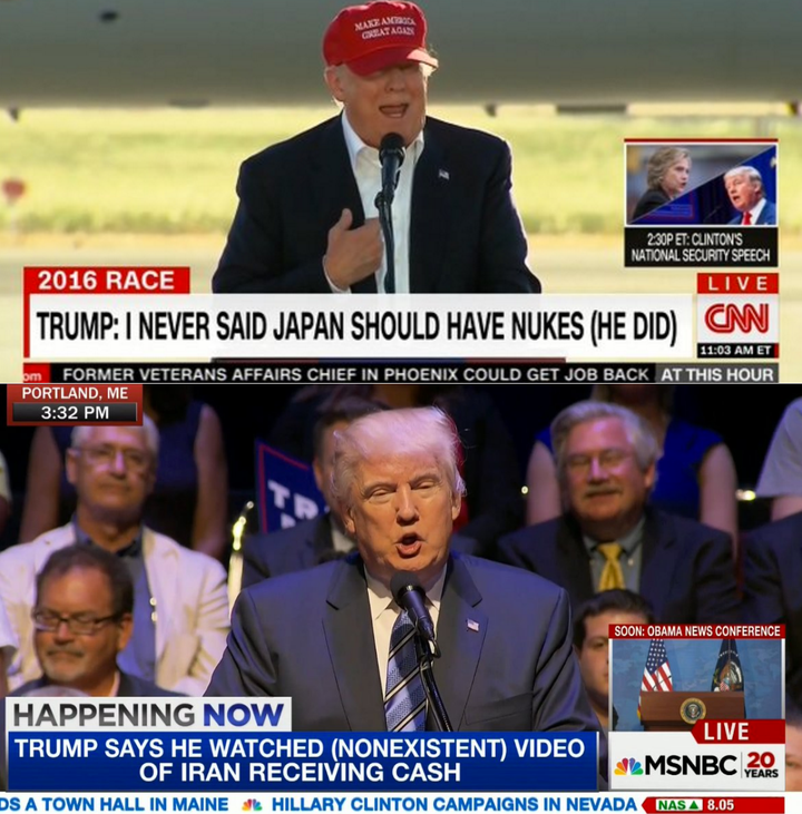 CNN and MSNBC have fact-checked Trump in real time.