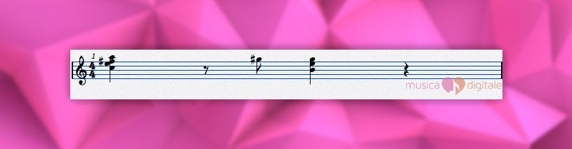 Simplified transcription of the interval.
