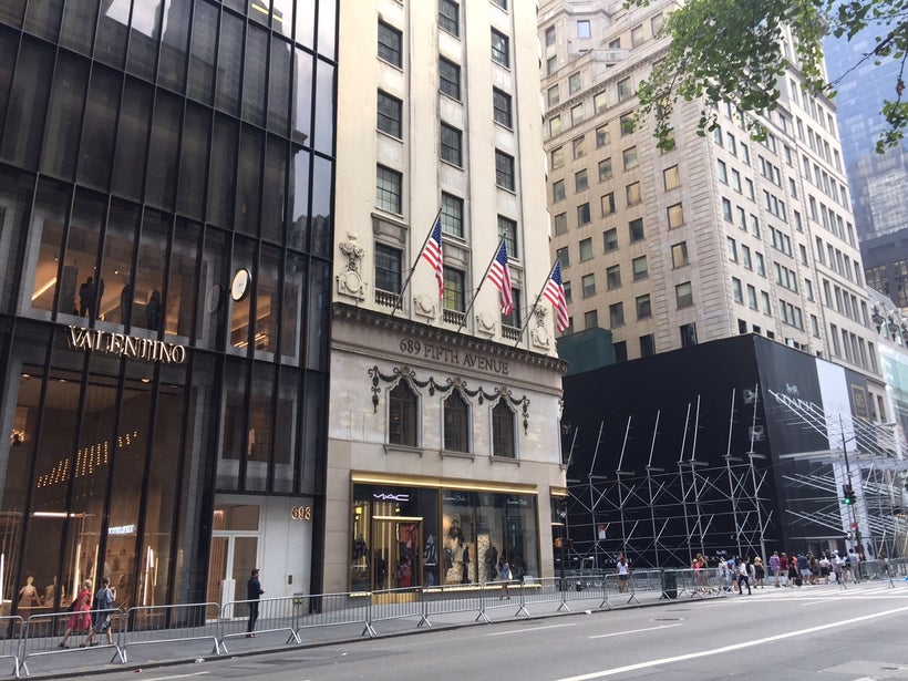 Valentino and Coach flanking the former Gucci flagship
