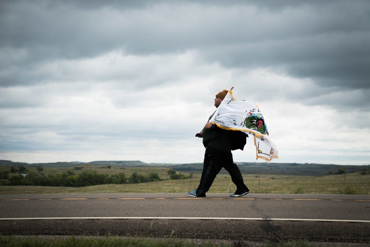 The pipeline would stretch 1,172 miles and go beneath a lake that the Standing Rock Sioux rely on for drinking water.