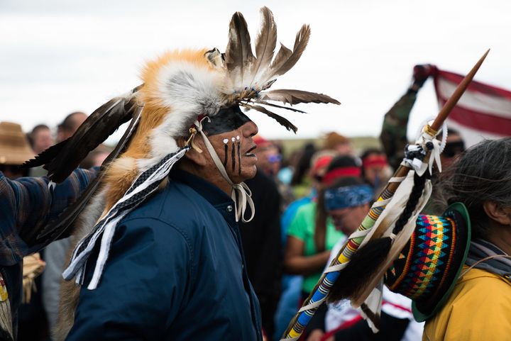 Thousands of people, including Native American tribes, have rallied to prevent the oil pipeline's construction.