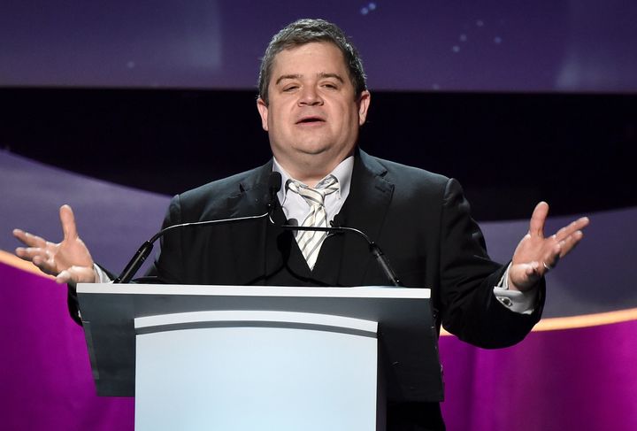 Patton Oswalt speaks at the 2016 Writers Guild Awards on Feb. 13 in Los Angeles.