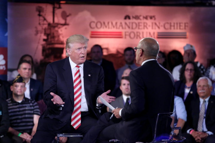 Donald Trump calls for no moderators as pressure builds on journalists to fact-check him. 
