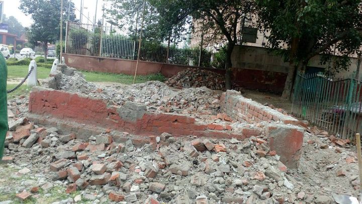 Waste collection site demolished by NDMC
