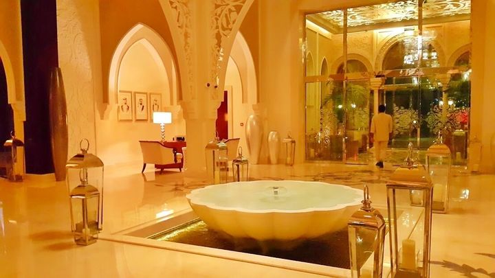 Elegant hotel lobby that exudes serenity