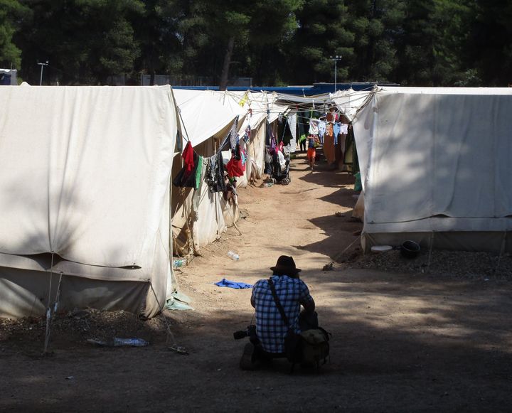 Refugee camp in Greece