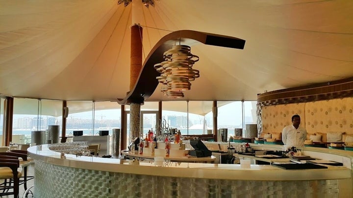 Stylish and open bar layout