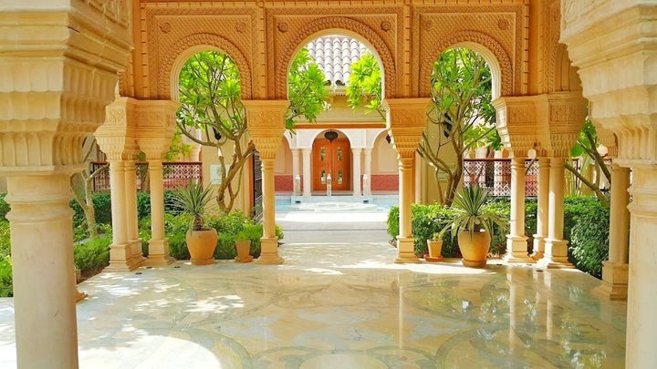 Entrance to the spa