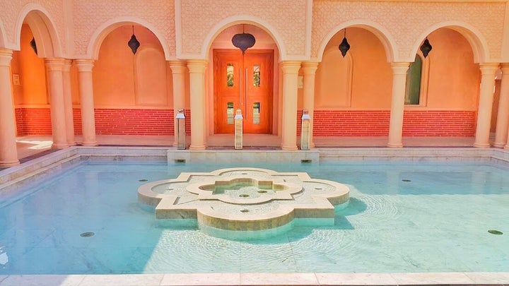 Spa’s open courtyard