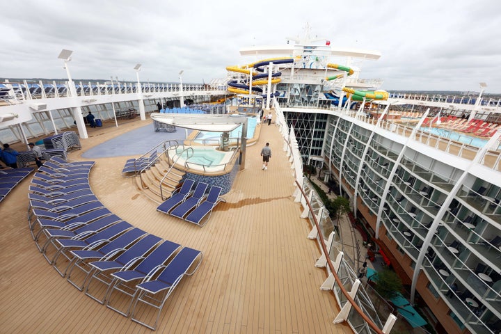 The Oasis-class cruise ship docked in Southampton, U.K., on Friday, May 20, 2016.