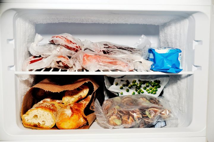 A look inside a packed freezer.