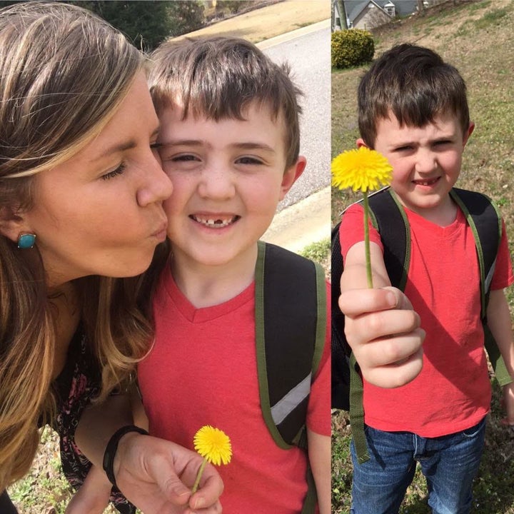 Shelby E. said she felt "blessed" after discovering her son's act of kindness.