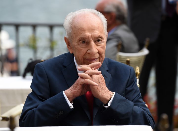 Former President of Israel Shimon Peres attends the Ambrosetti International Forum on September 2, 2016 in Cernobbio near Como, Italy.