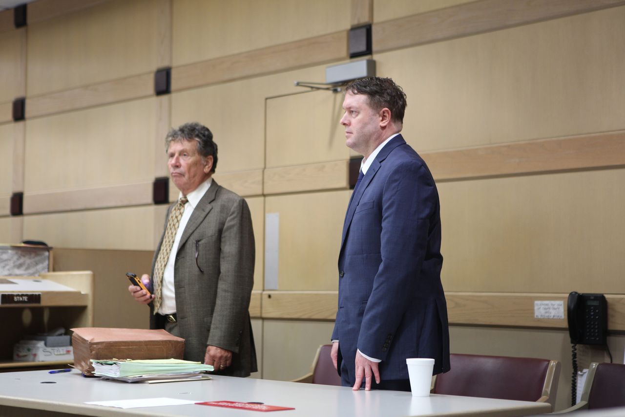 Thomas Maffei, on right, is facing two counts of attempted murder, aggravated assault with a deadly weapon and other crimes.
