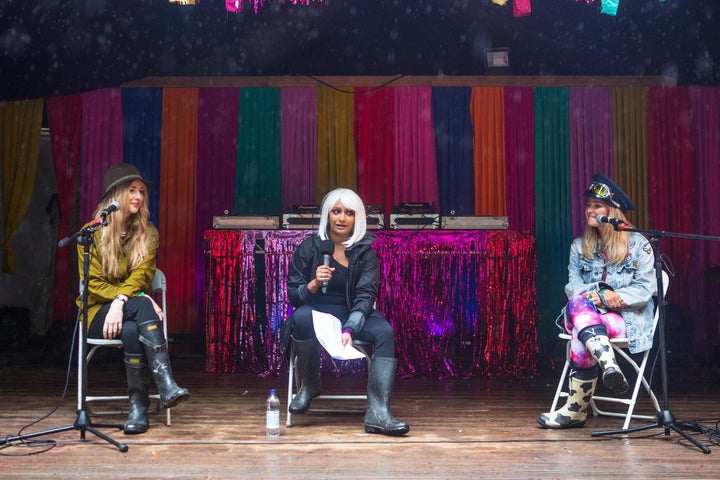 (L-R) Jo Duncombe, Poorna Bell, Persia Lawson