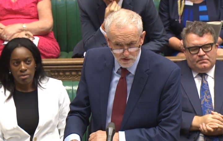 Corbyn in PMQs