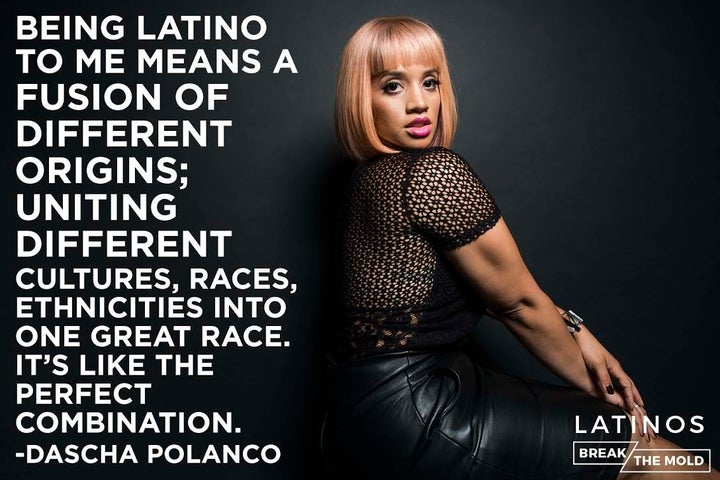"Orange is the New Black" star Dascha Polanco poses for <a href="http://testkitchen.huffingtonpost.com/latinos-break-the-mold/" role="link" class=" js-entry-link cet-internal-link" data-vars-item-name="Latinos Break The Mold." data-vars-item-type="text" data-vars-unit-name="57d7f73ae4b09d7a687f8ba8" data-vars-unit-type="buzz_body" data-vars-target-content-id="http://testkitchen.huffingtonpost.com/latinos-break-the-mold/" data-vars-target-content-type="feed" data-vars-type="web_internal_link" data-vars-subunit-name="article_body" data-vars-subunit-type="component" data-vars-position-in-subunit="8">Latinos Break The Mold.</a>