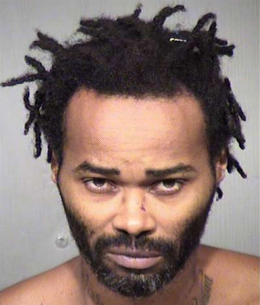 Marc LaQuon Payne, 44, is facing three attempted murder charges after he allegedly tried to run over three Arizona police off