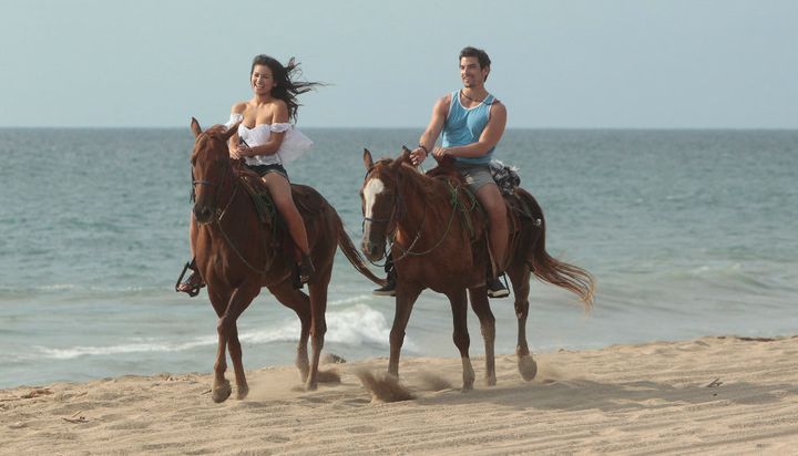 Jared and Caila: Galloping off into "Paradise."