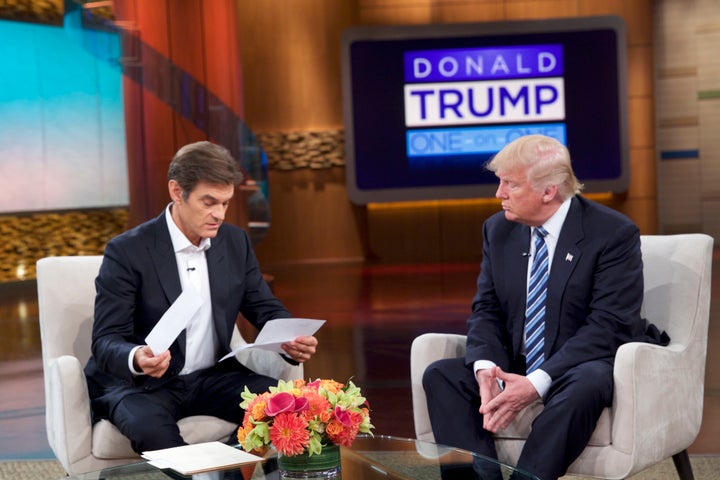 Donald Trump revealed medical information on "The Dr. Oz Show."