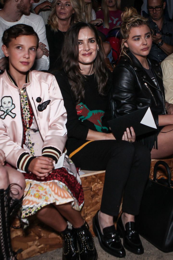Chloë Grace Moretz joined in on the front-row fun.