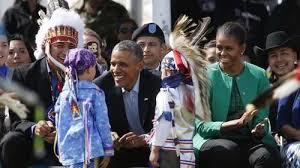 President Barack Obama and the First Lady visited the Standing Rock tribe in 2014.<br>“I know that throughout history,