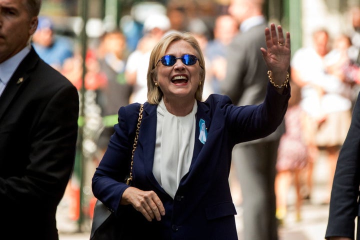 Sept. 11th, 2016: Hillary Clinton leaves her daughter apartment after fainting at 9/11 memorial