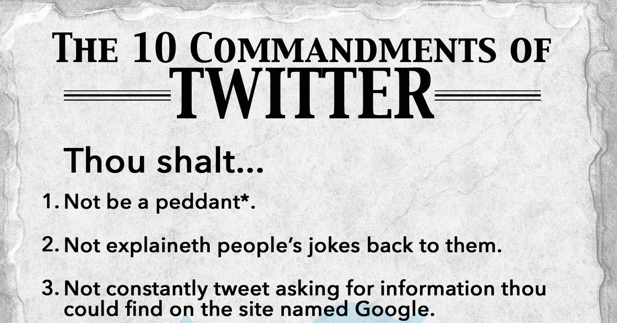 The 10 Commandments Of Twitter | HuffPost UK Comedy