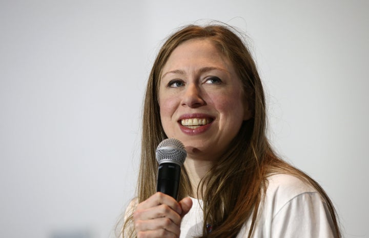 Chelsea Clinton, daughter of Democratic presidential nominee Hillary Clinton, campaigns for her mother at Roanoke College September 14, 2016 in Salem, Virginia.