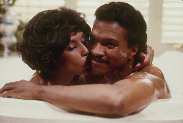 Diahann Carroll and Billy Dee Williams in the 1980s prime-time soaps series, "Dynasty." 