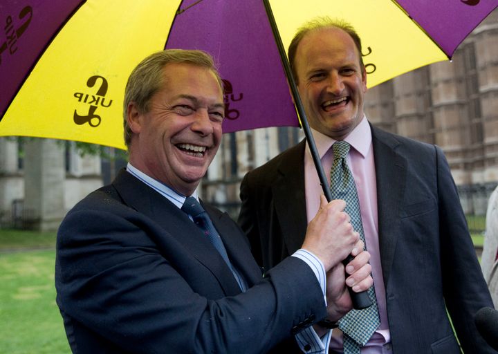 Nigel Farage (left) and Douglas Carswell in happier times