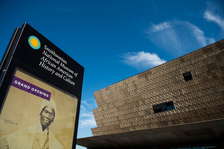 The exterior of the National Museum of African American History and Culture.