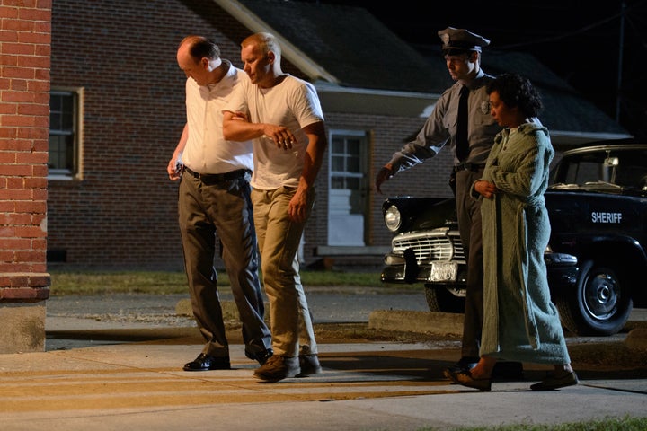 Joel Edgerton and Ruth Negga star in a scene from "Loving."