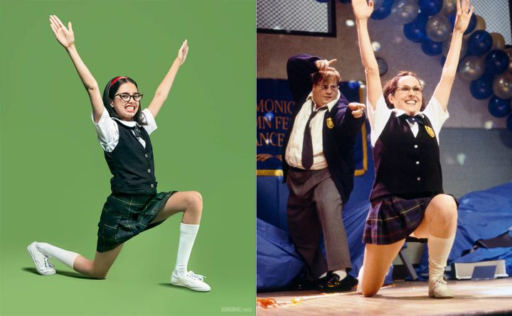 Mini Mary Katherine Gallagher (originally played by Molly Shannon) has been striking that pose for years.