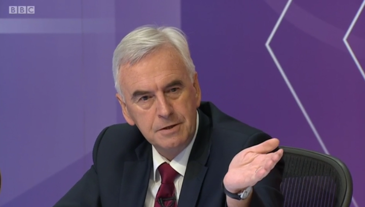 John McDonnell (pictured) said Alastair Campbell 'created the environment where no one believed a word a politician said'