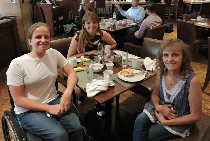 Jill Williams with daughters Lizzie and Anna