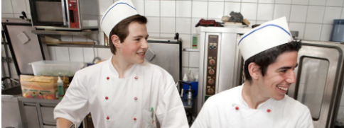 Chefs-to-be at a Swiss school