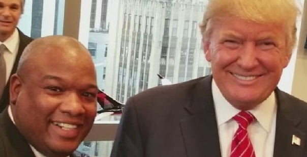 Pastor Mark Burns and Donald Trump