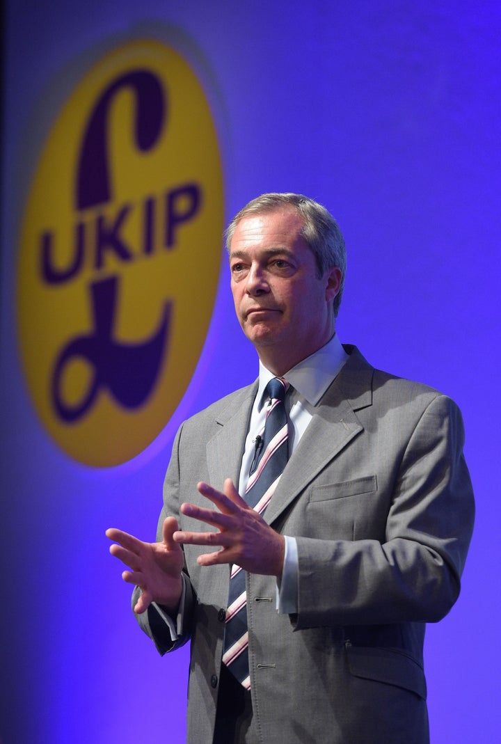 Nigel Farage marked his last Ukip conference as leader by going skinny dipping