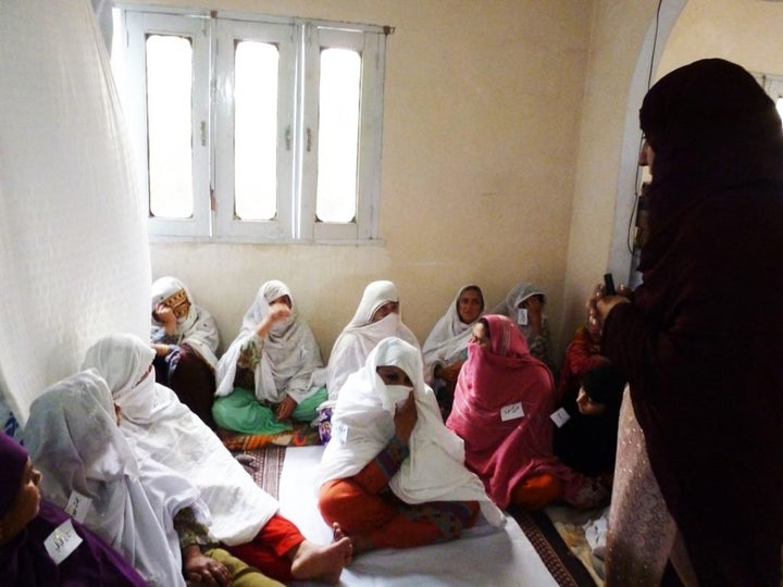 In Pakistan’s Swat Valley, most women and girls wear a traditional full-length scarf covering in public. But Chattan (top right) does not cover her face, making her the target of verbal threats and abuse from men.