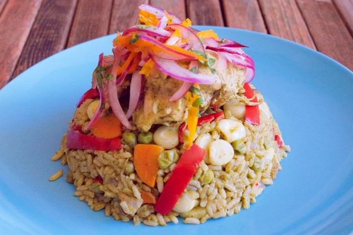 Peruvian Arroz Con Pollo