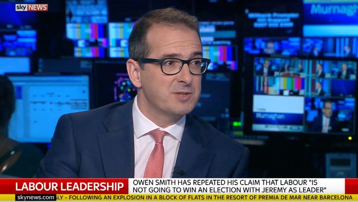 <strong>Owen Smith accused Jeremy Corbyn of trying to 'further cement' his position within the Labour party</strong>