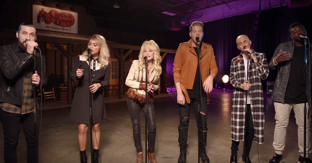 Dolly Parton And Pentatonix Give 'Jolene' A Hauntingly Beautiful A