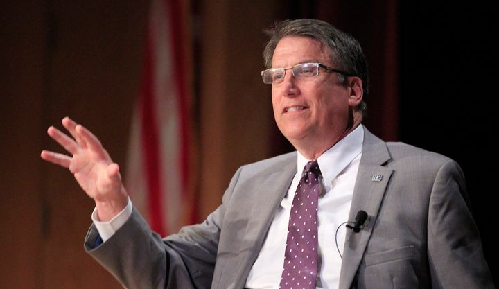 North Carolina Gov. Pat McCrory (R) has been struggling to move on from the state's anti-LGBT law. 