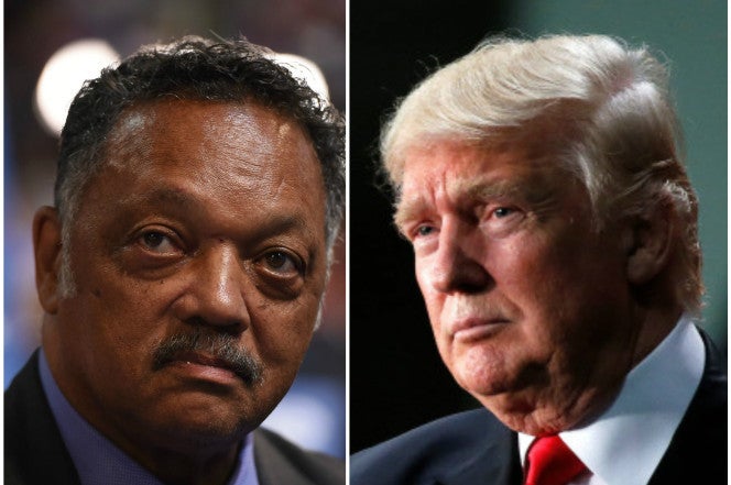 Jesse Jackson and Donald Trump